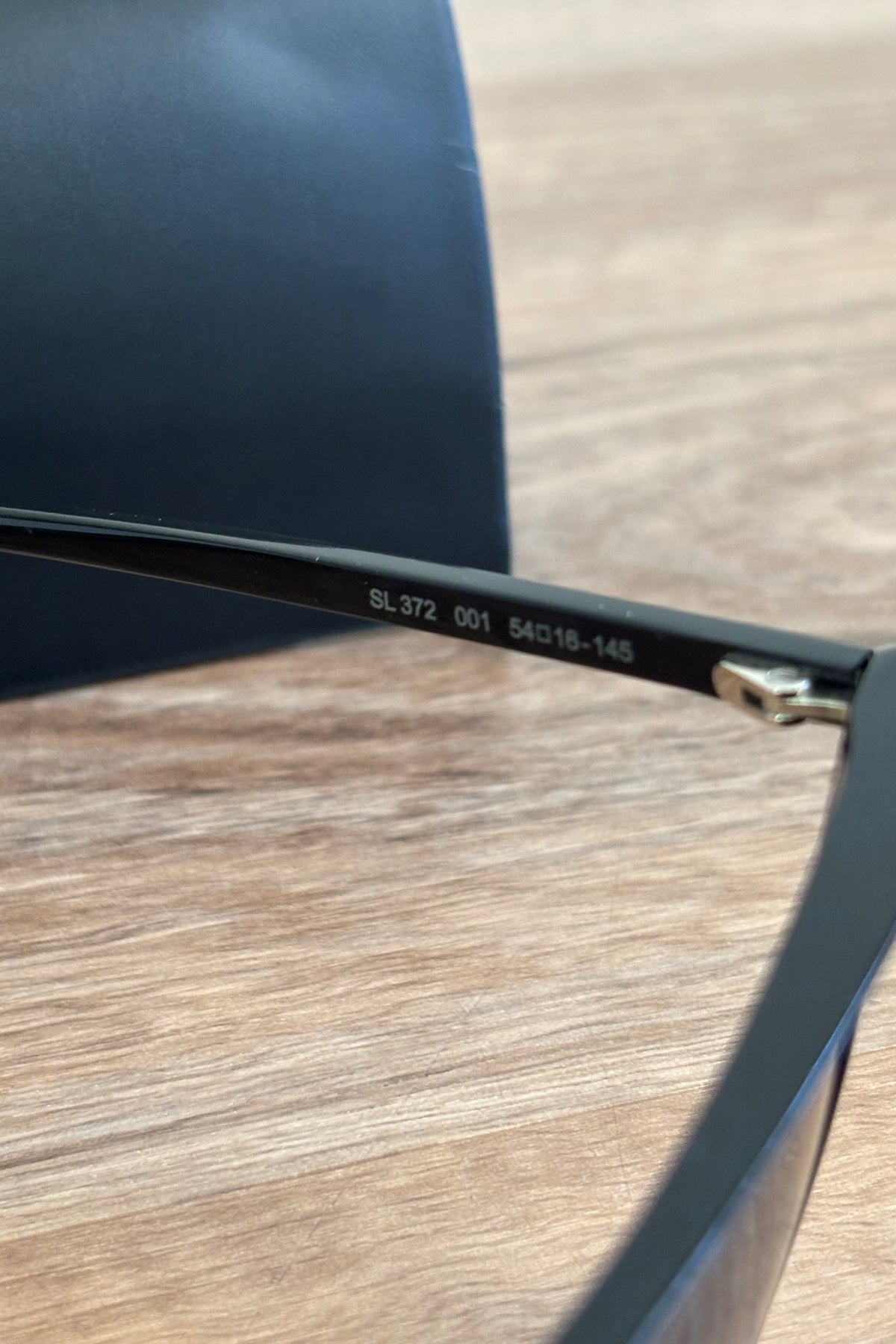 Authentic Black Saint Laurent Geometric Cat Eye Sunglasses