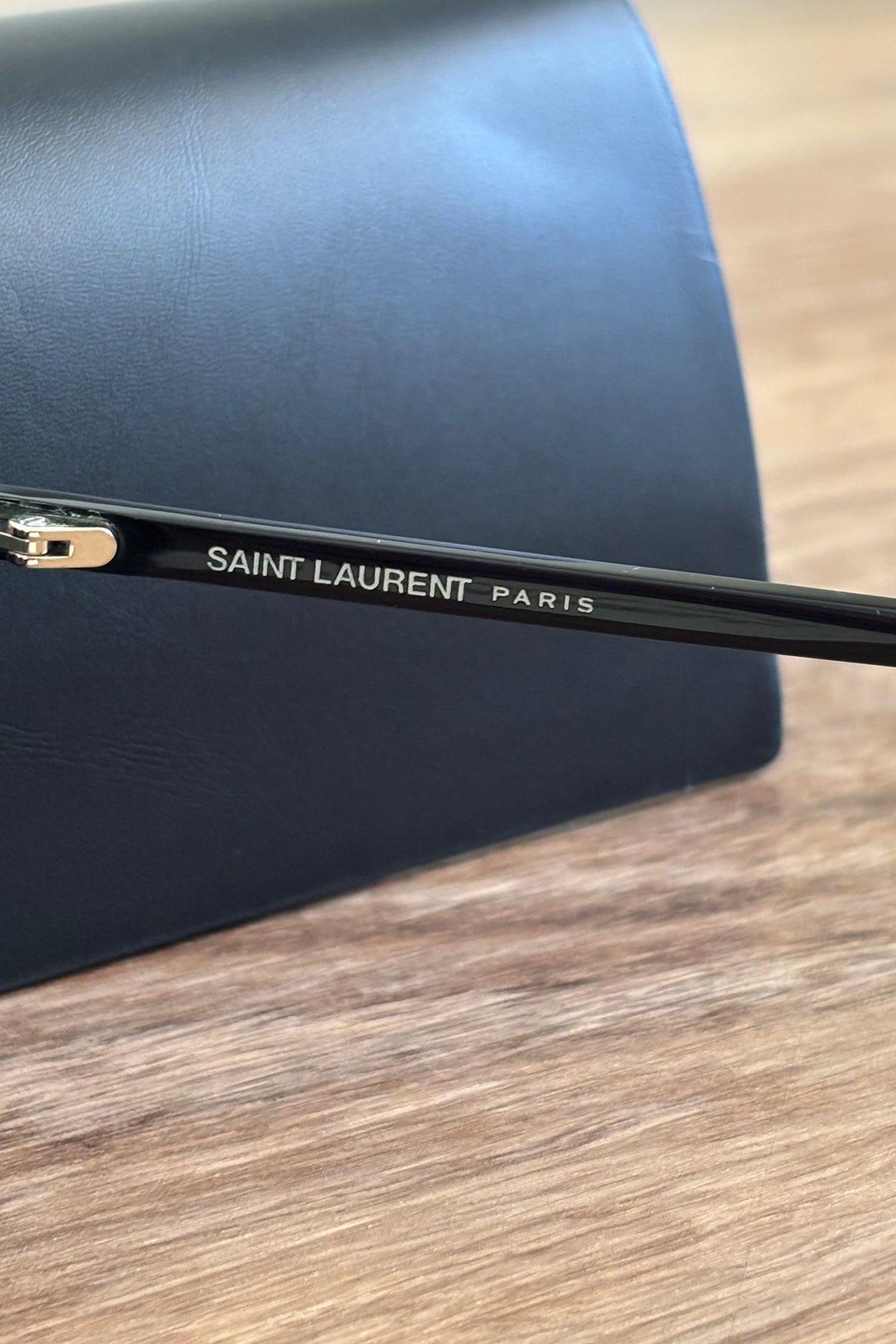 Authentic Black Saint Laurent Geometric Cat Eye Sunglasses
