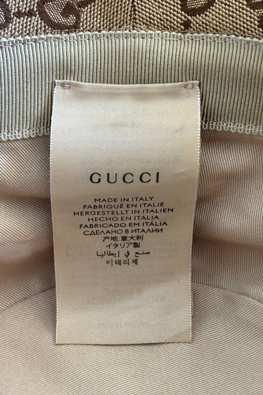 Authentic Gucci GG Canvas Bucket Hat