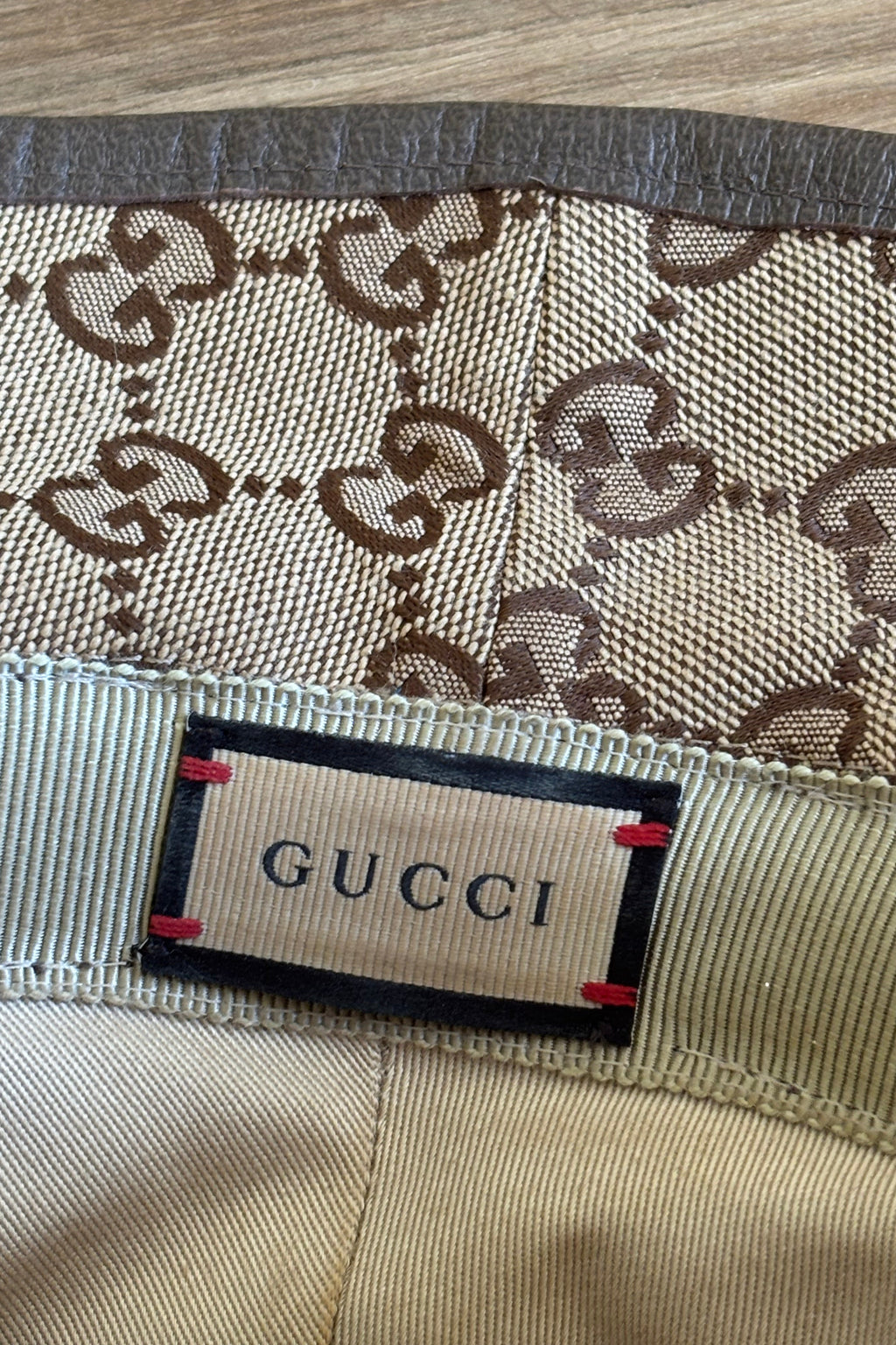 Authentic Gucci GG Canvas Bucket Hat