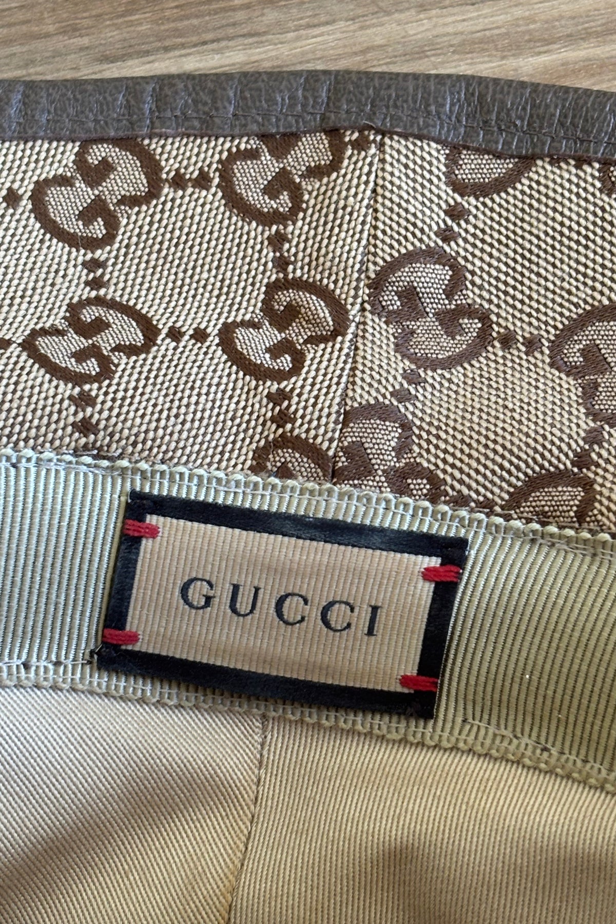 Authentic Gucci GG Canvas Bucket Hat