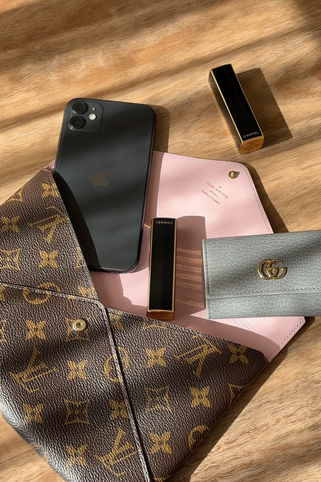 Authentic Louis Vuitton Large Kirigami Pochette Wallet Clutch Bag