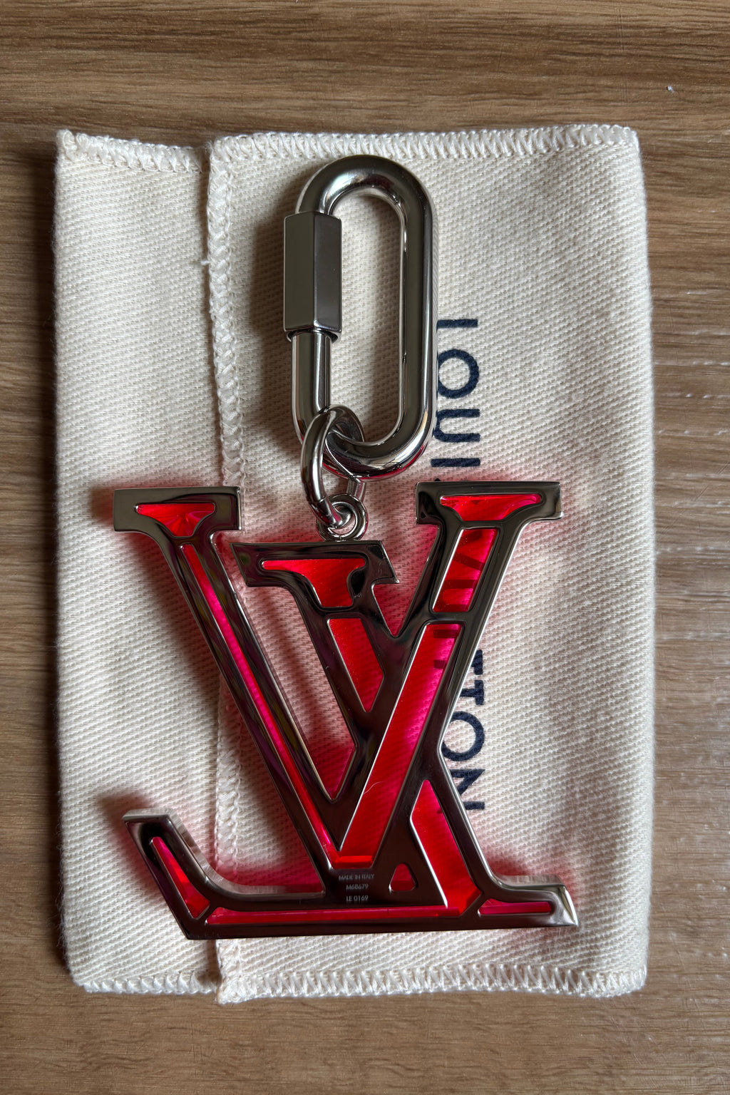 Authentic Neon Pink Prism Key or Bag Charm