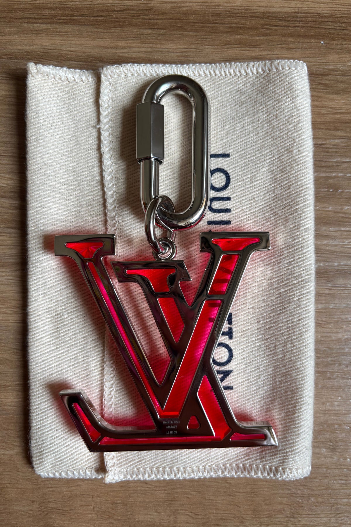 Authentic Neon Pink Prism Key or Bag Charm